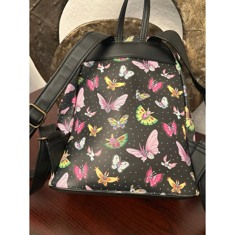 Loungefly Pokemon Butterfly Mini Backpack featuring an all-over print